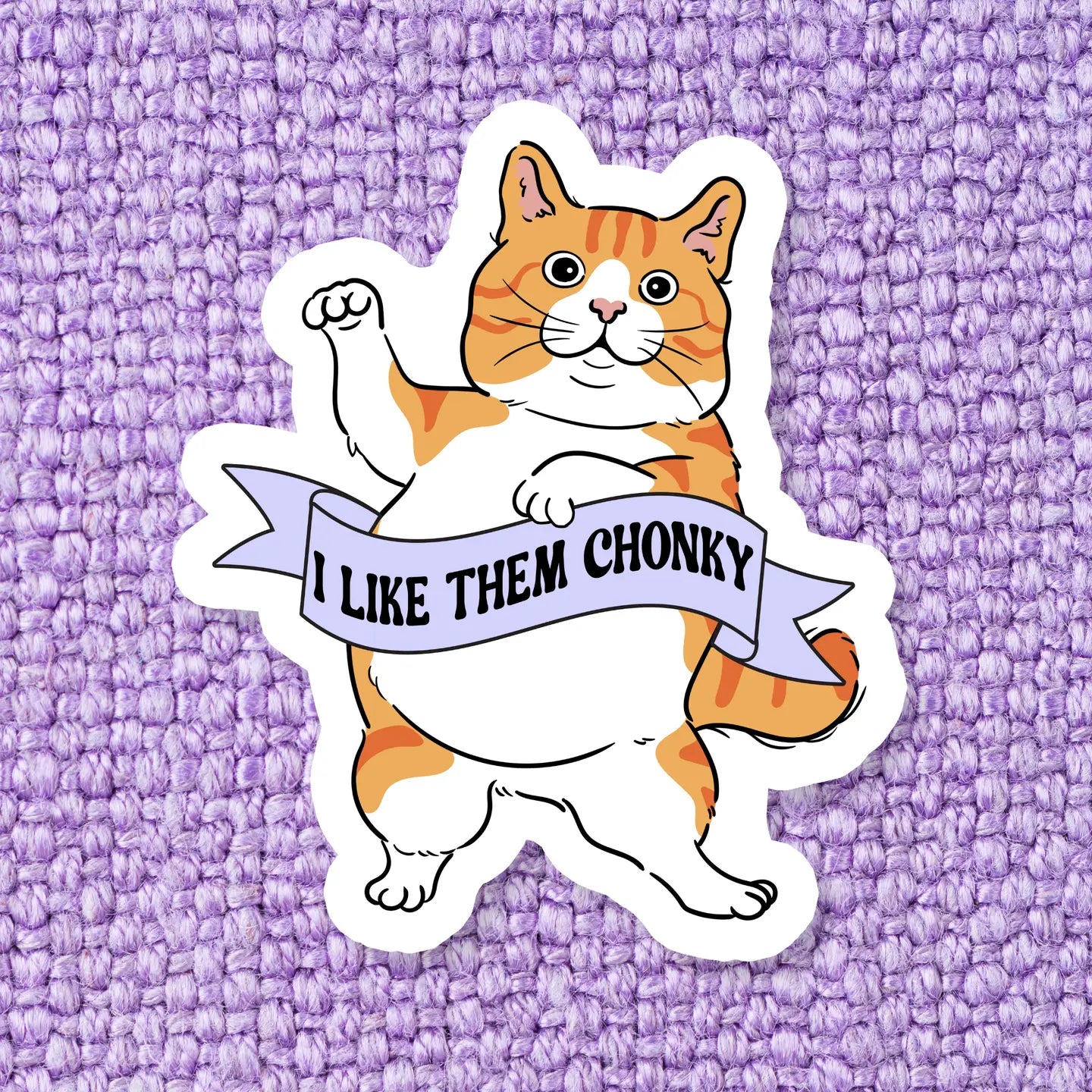 Tabby Cat Vinyl Sticker