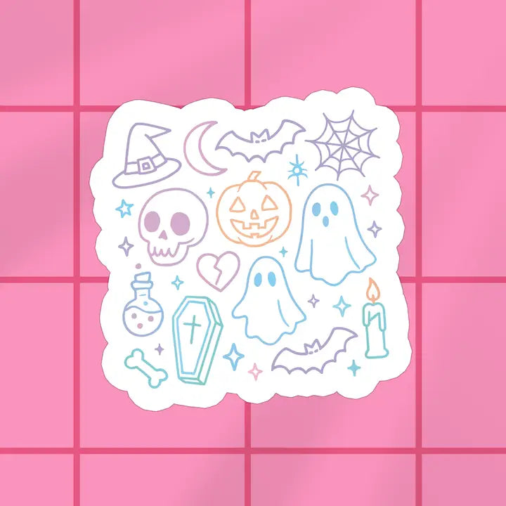 Bright Halloween Vinyl Sticker