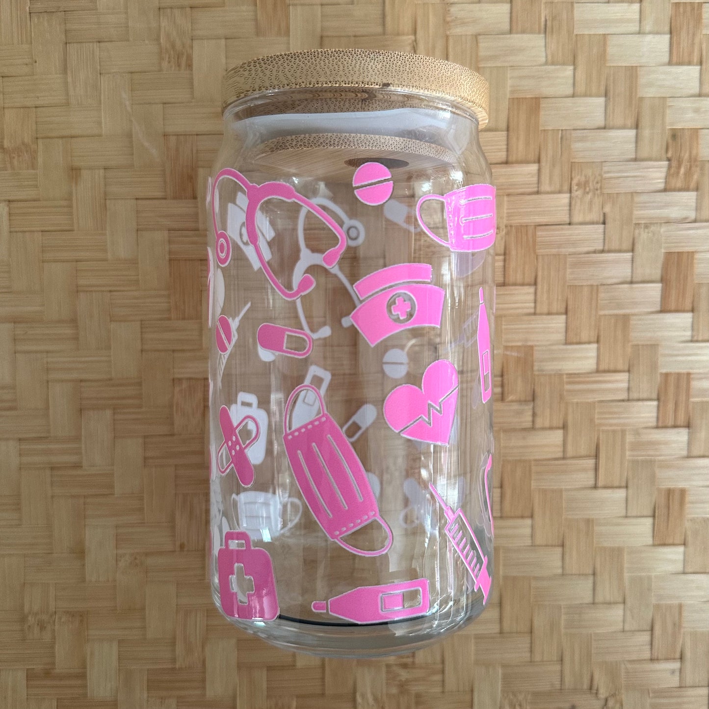 16 oz. Pink Nurse Tools Cup