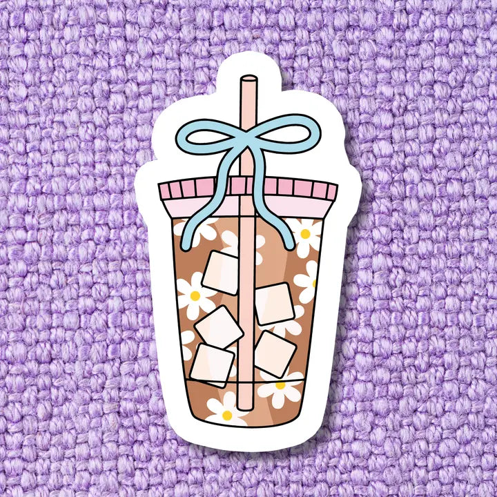 Iced Coffee Vinyl Sticker
