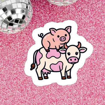 Cow Pig Sticker