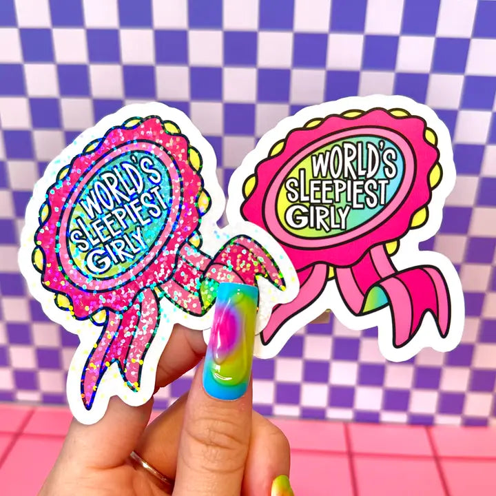 Sleepiest Girl Vinyl Sticker