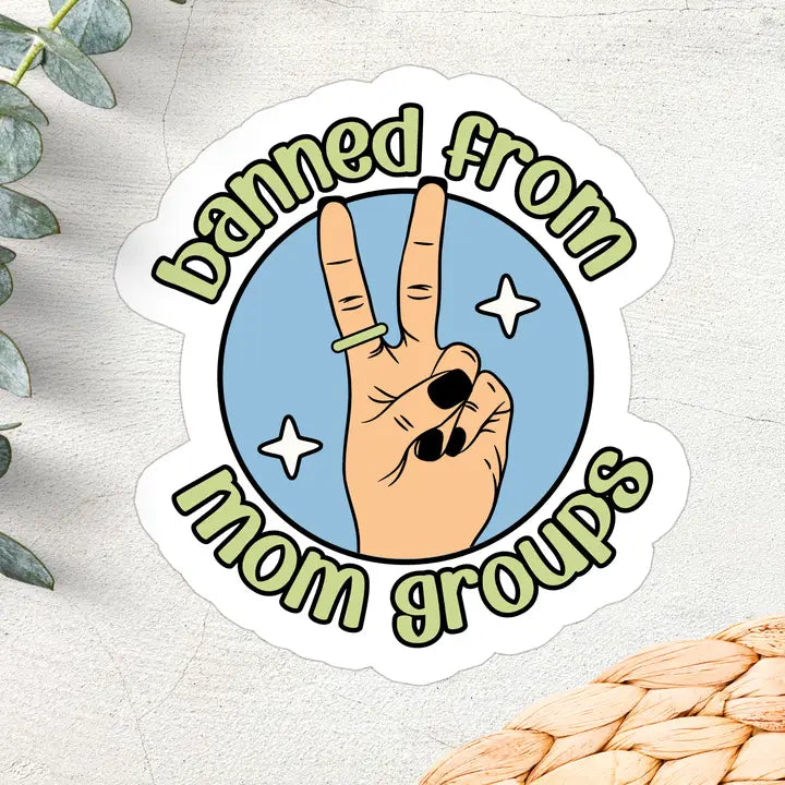 Banned Vinyl Sticker