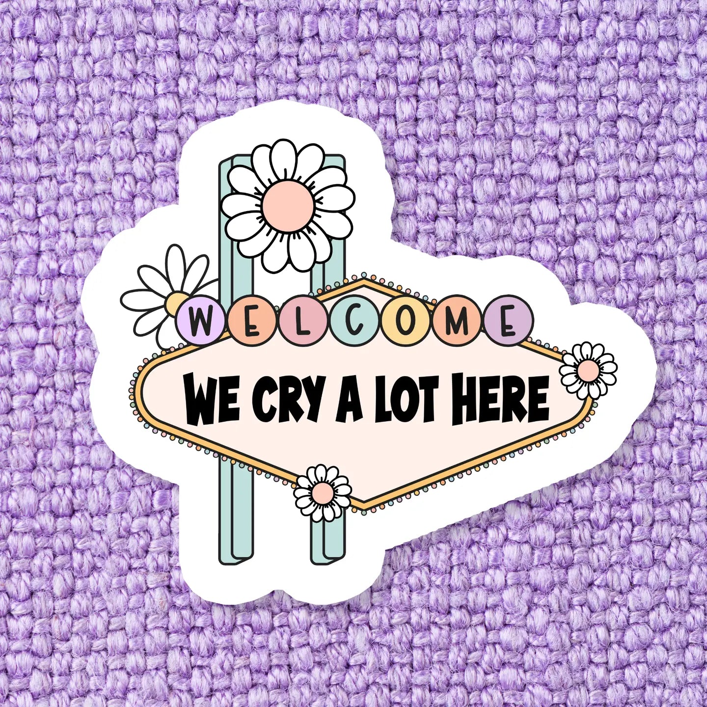 Cry a Lot Vinyl Sticker