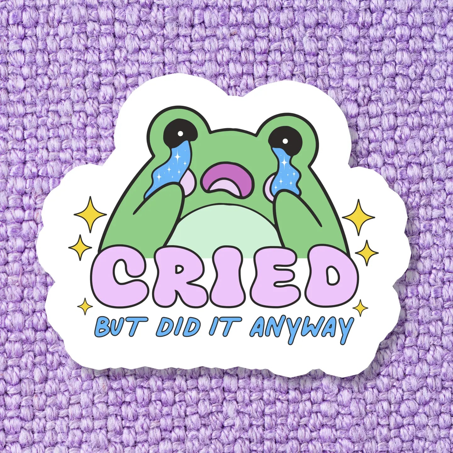 Cried Vinyl Sticker