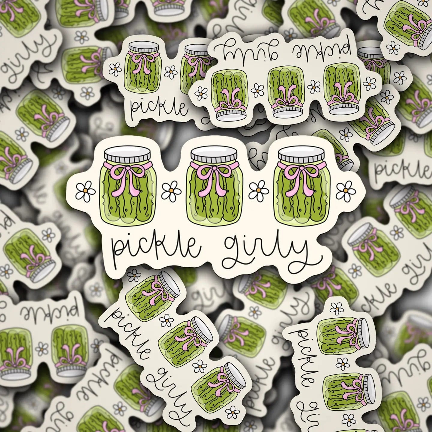 Pickle Girly Sticker