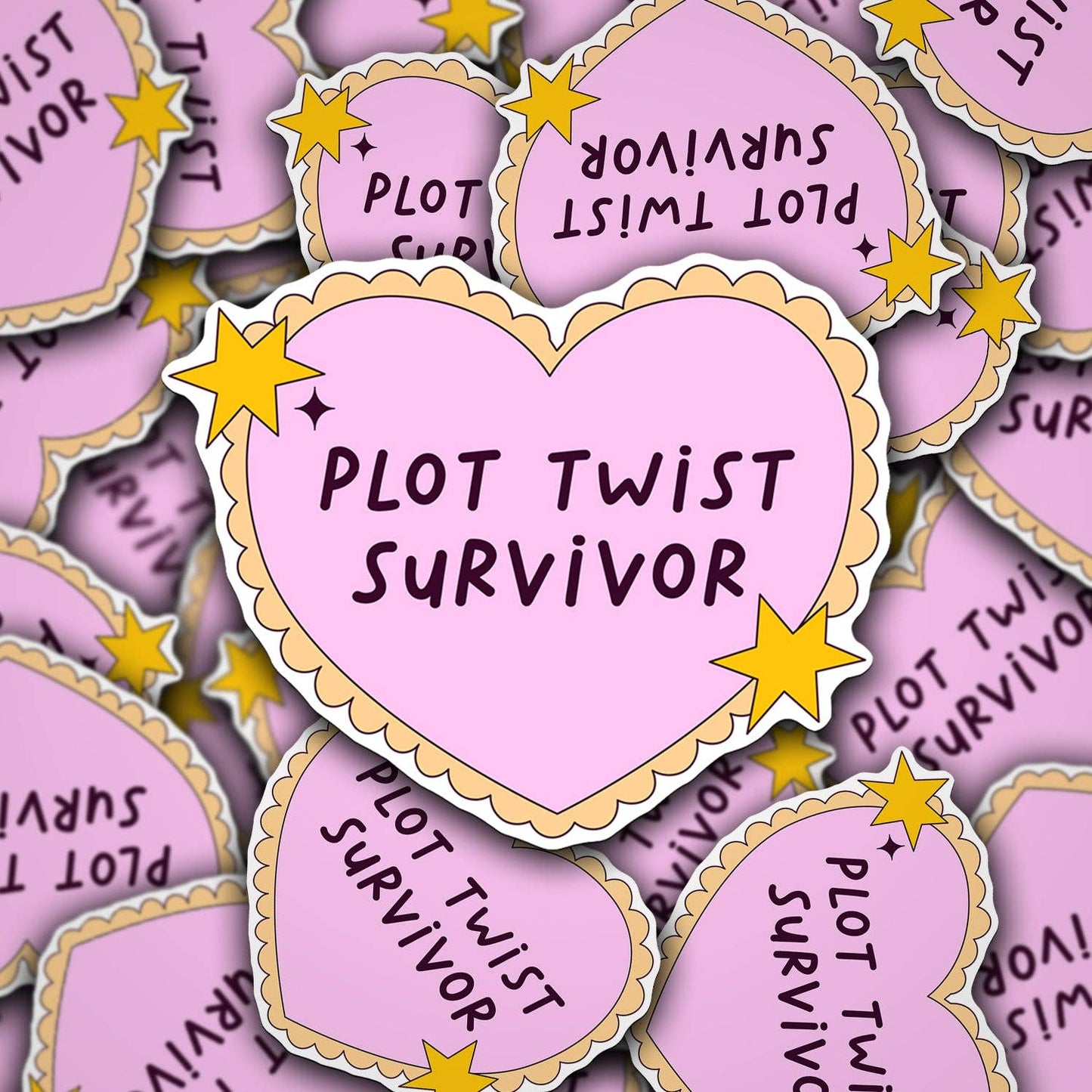 Plot Twist Survivor Sticker