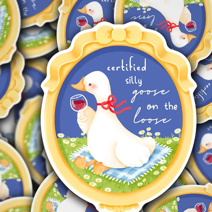 Silly Goose Frame Sticker