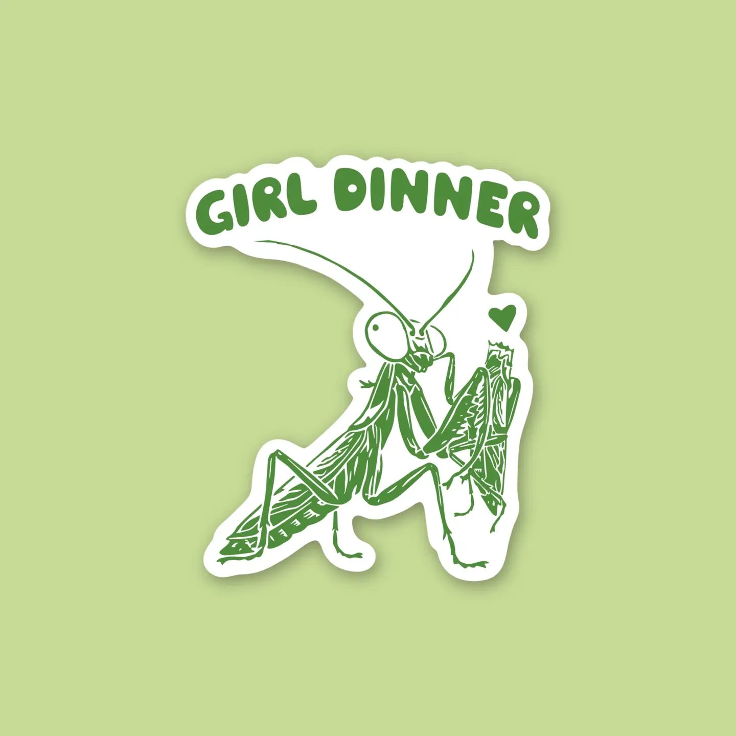 Girl Dinner Sticker
