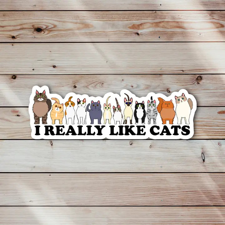Really Like Cats Sticker