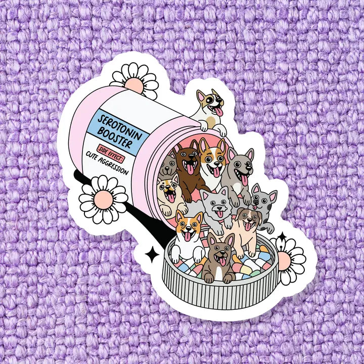 Dog Serotonin Vinyl Sticker