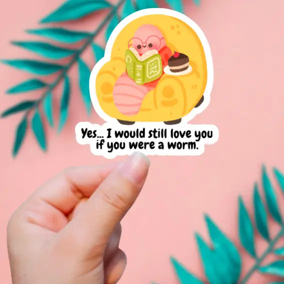Worm Sticker