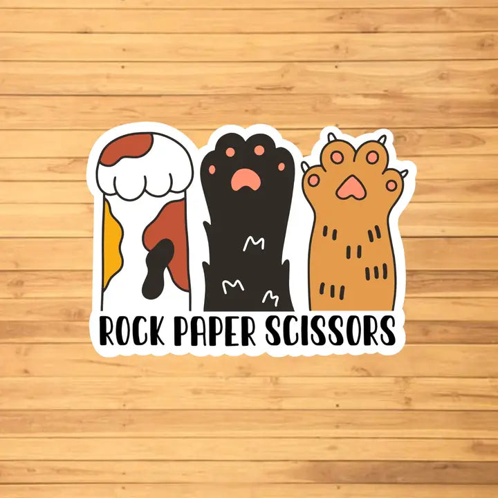 Rock Paper Scissors Sticker