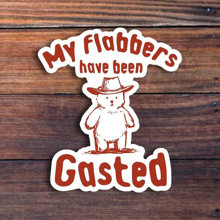Flabber Gasted Sticker