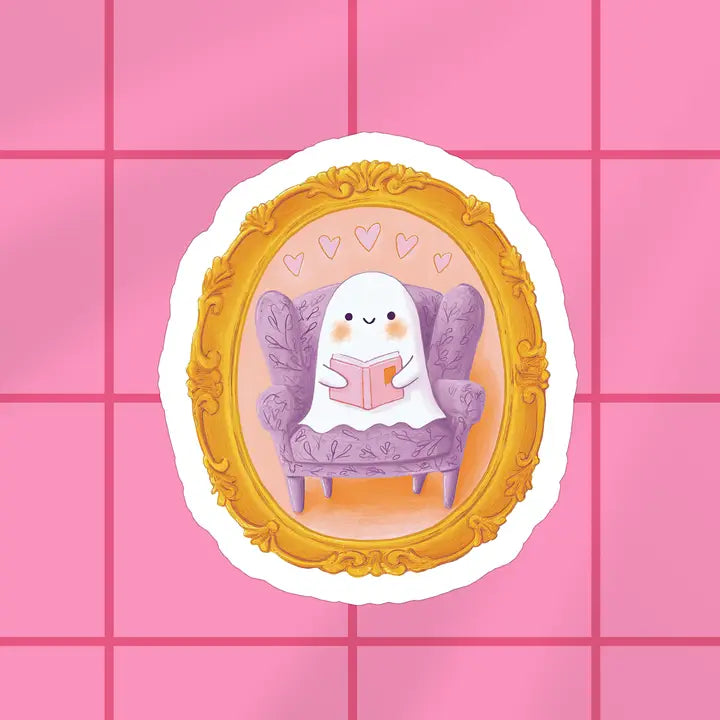 Framed Ghost Vinyl Sticker