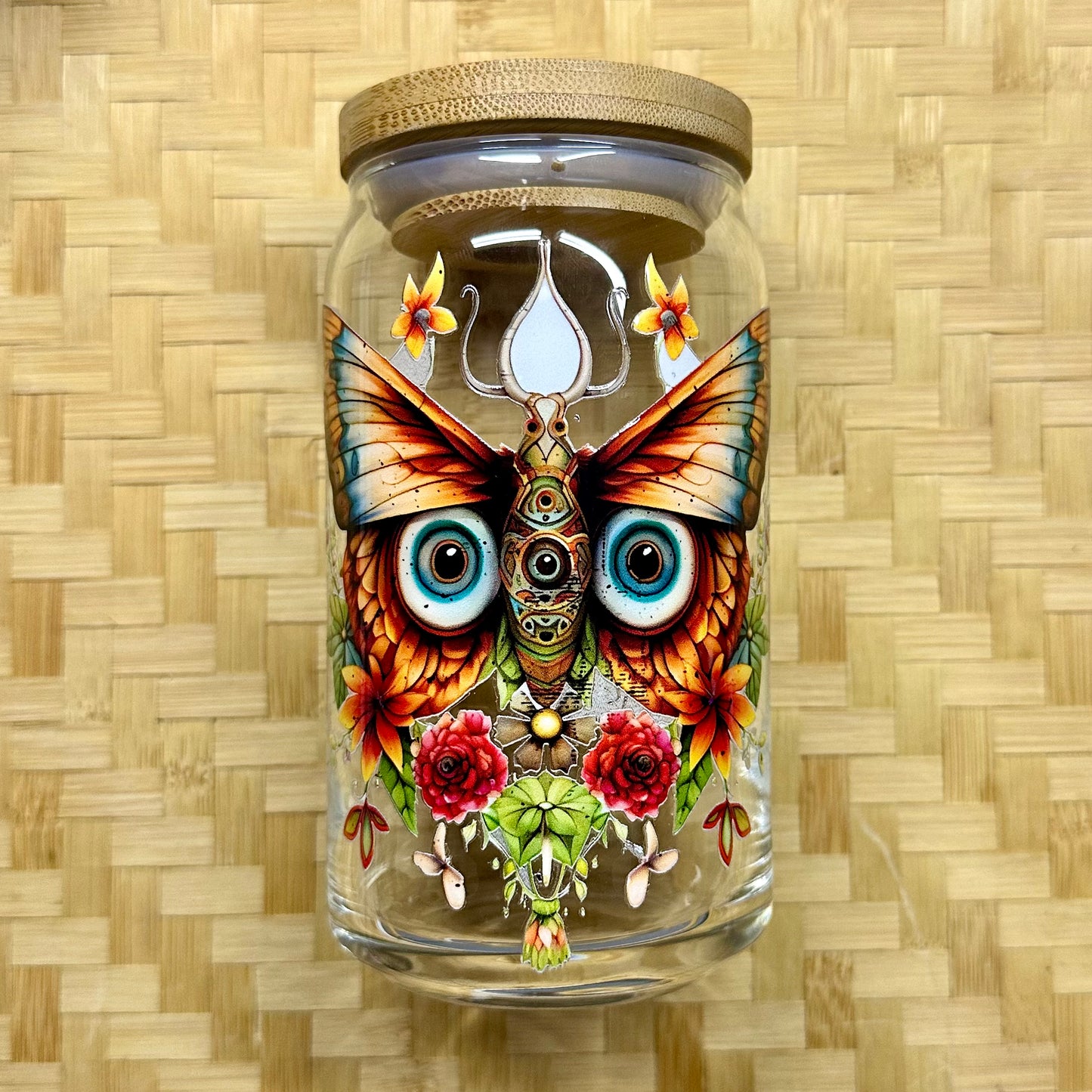 16 oz. Forest Butterfly Cup