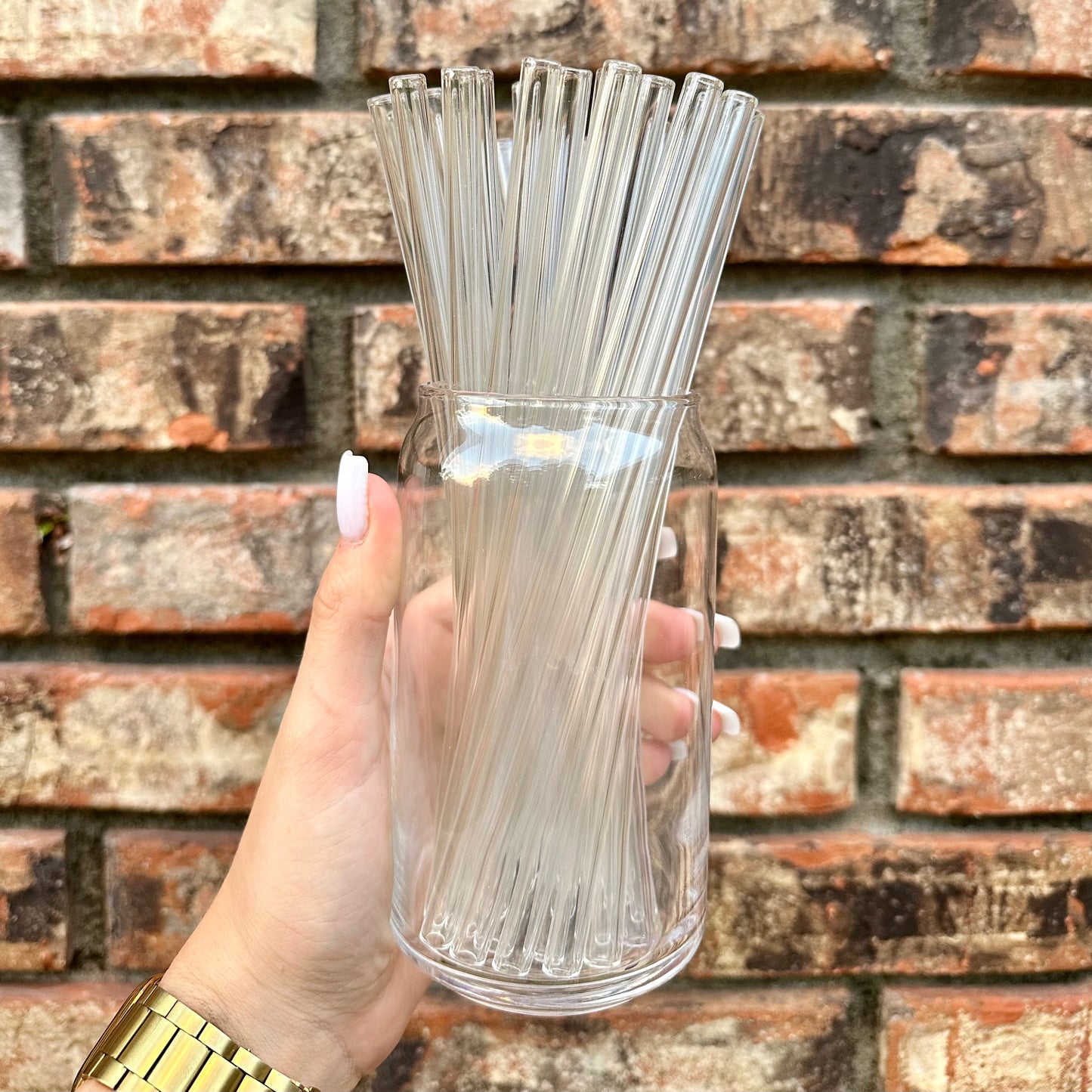 Clear Straight Glass Straw