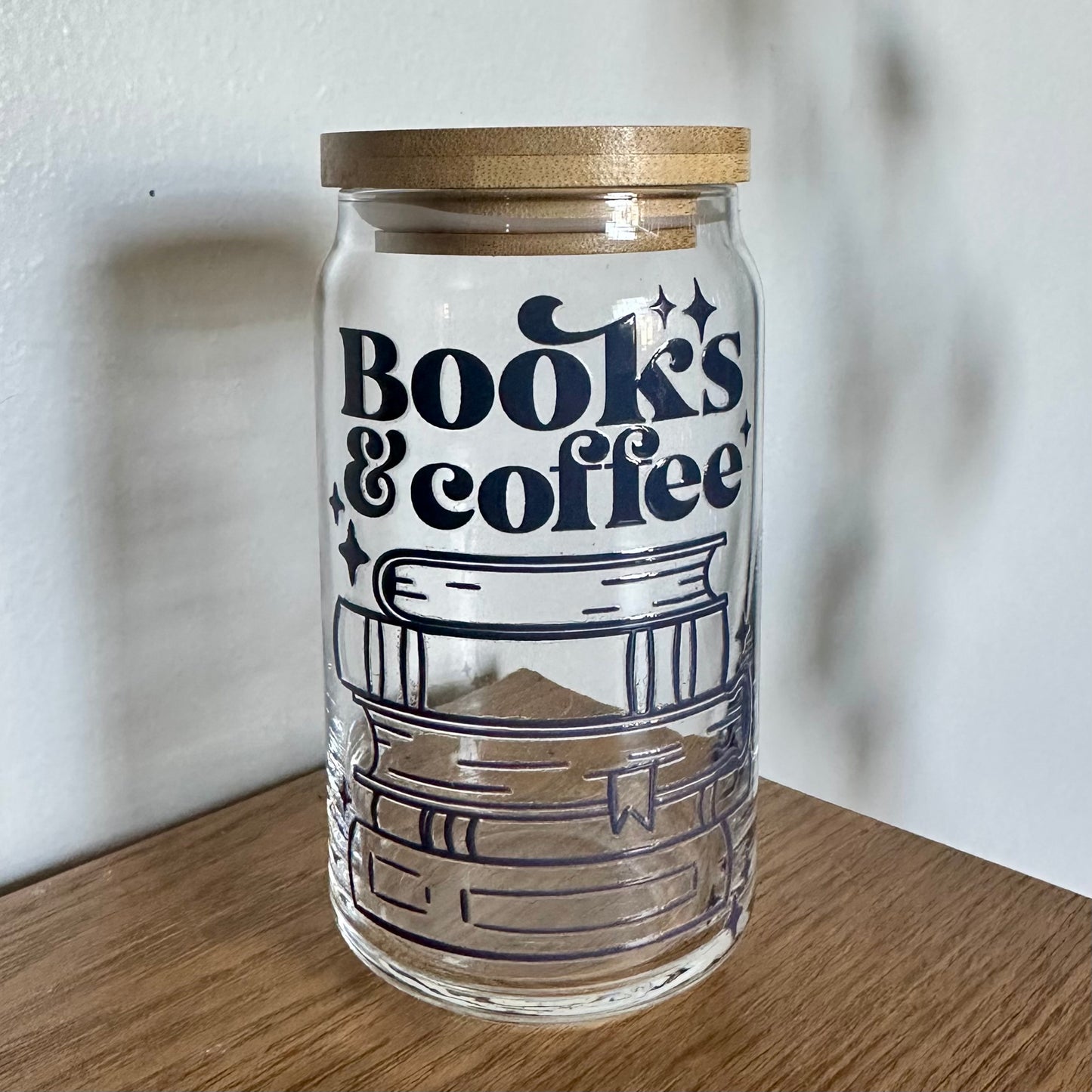 16 oz. Books + Coffee Cup