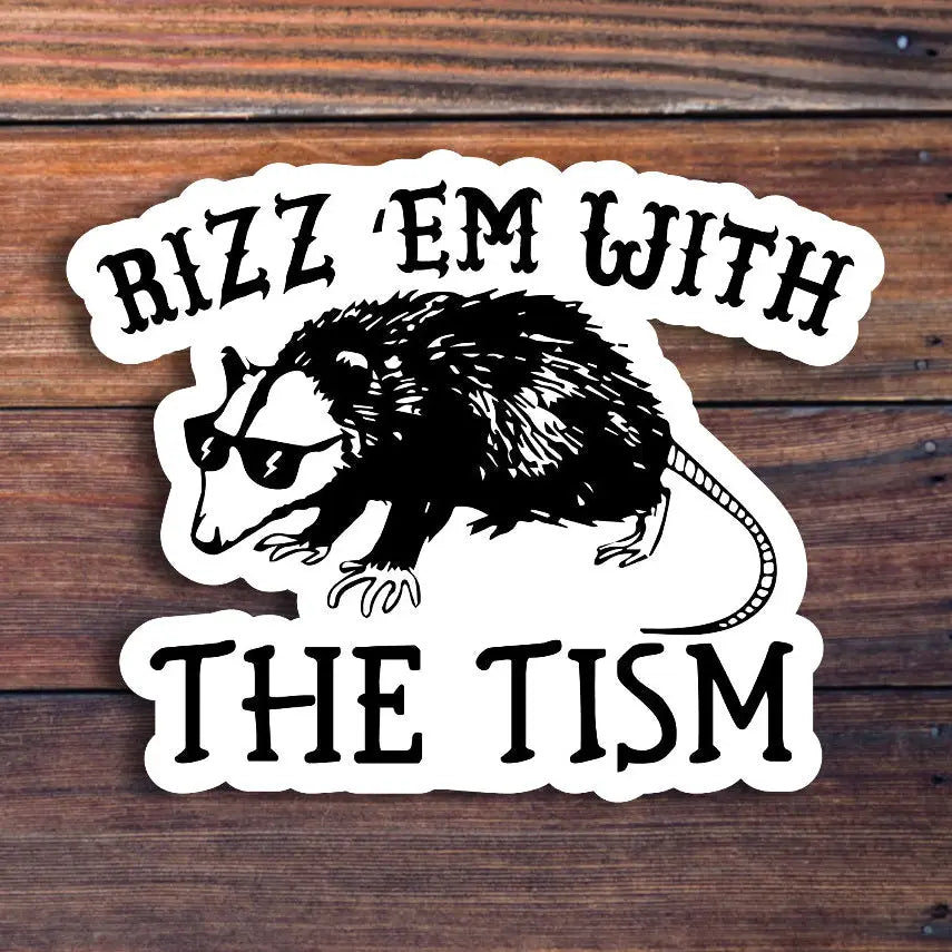 Rizz 'Em Sticker