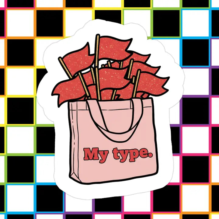 Red Flags Vinyl Sticker