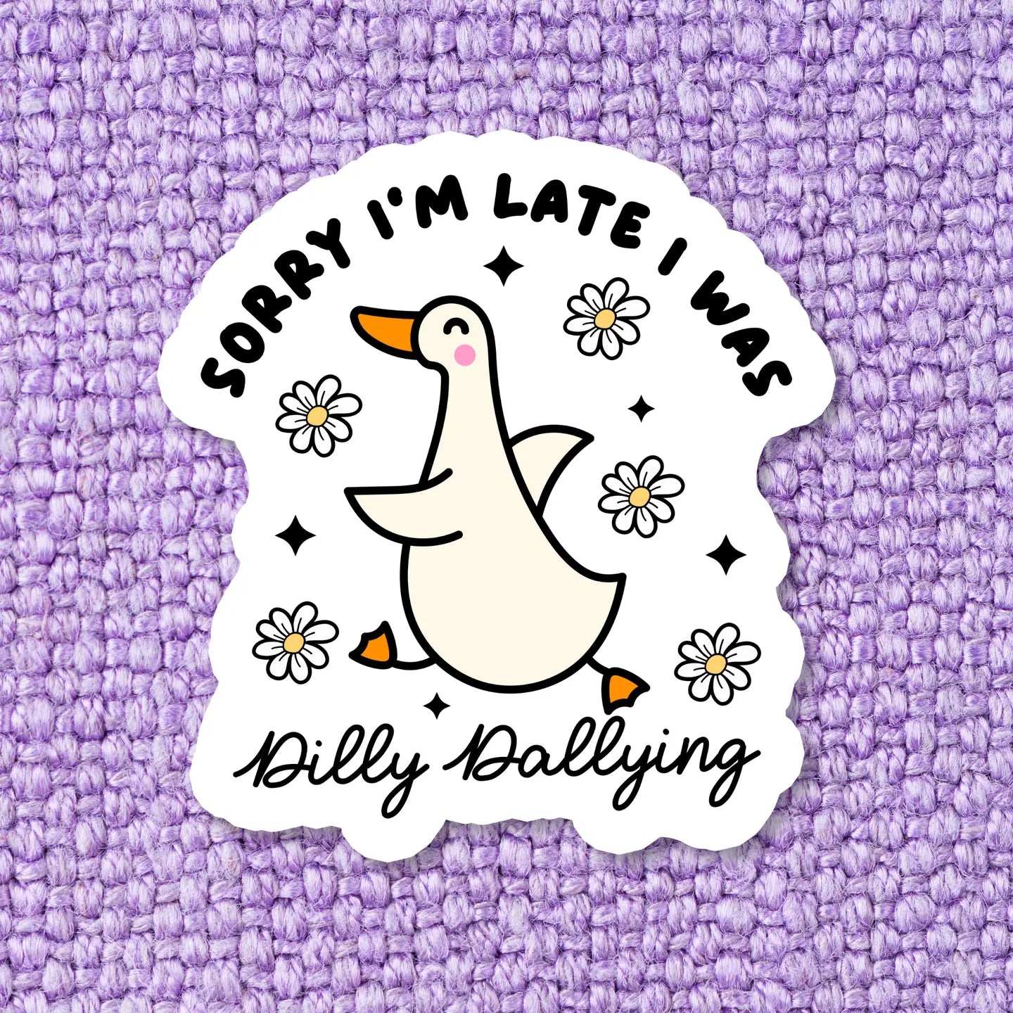 Sorry I'm Late Vinyl Sticker