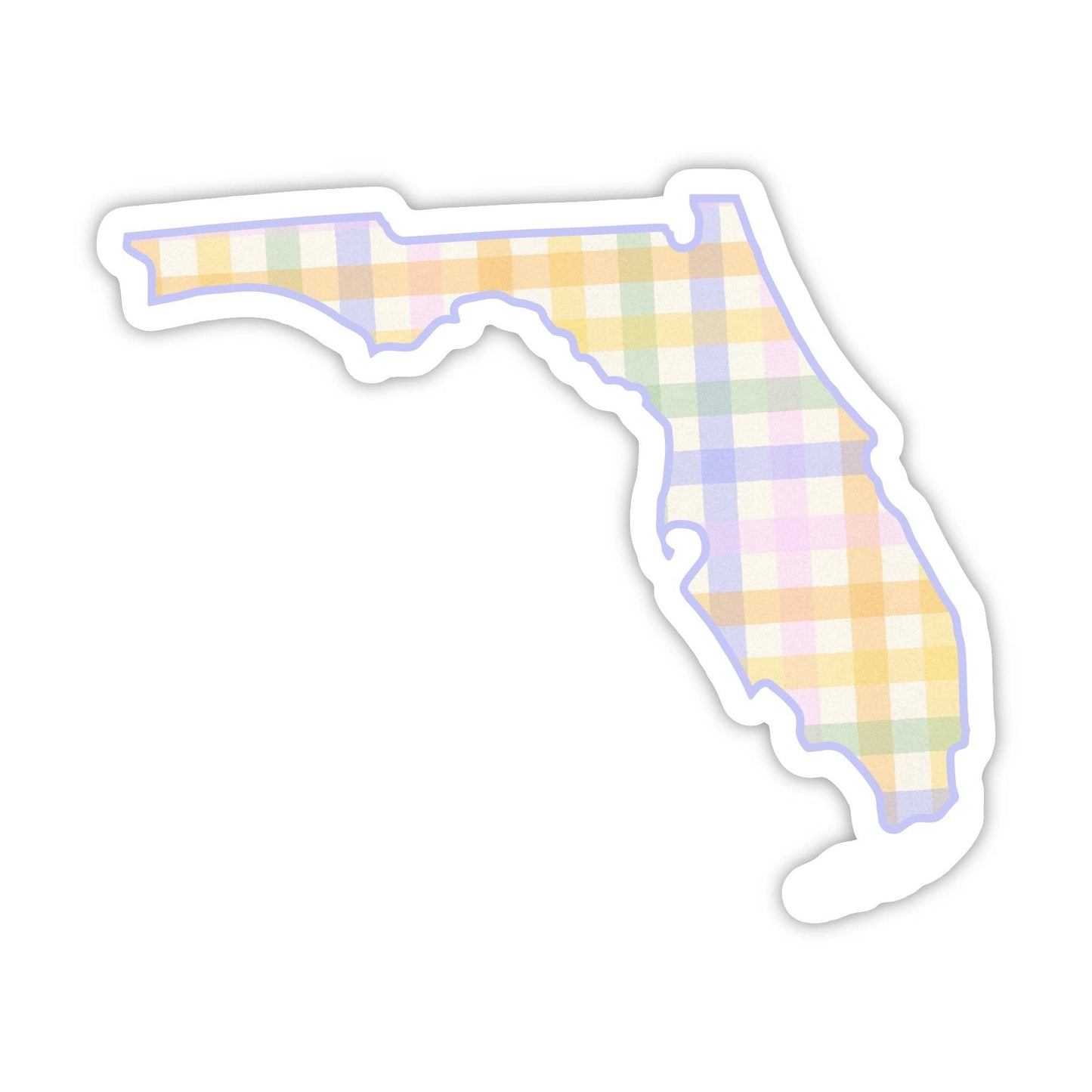 Gingham Florida Sticker