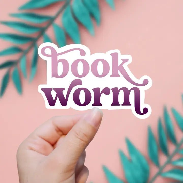 Book Worm Sticker