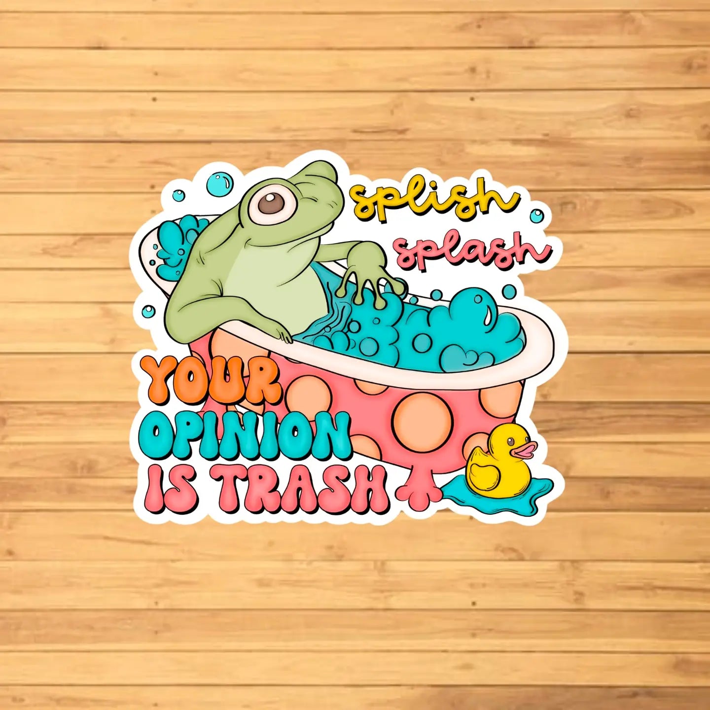 Splish Splash Sticker