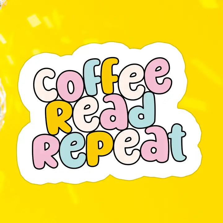 Read Repeat Vinyl Sticker