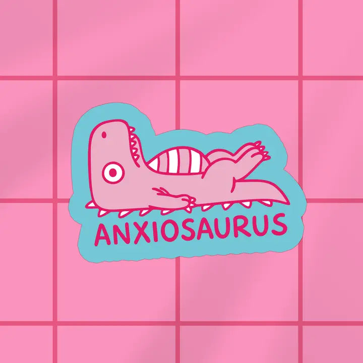 Anxiosaurus Vinyl Sticker