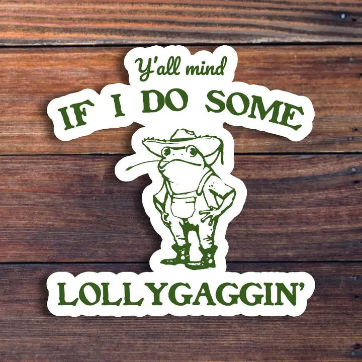 Lolly Gaggin' Sticker