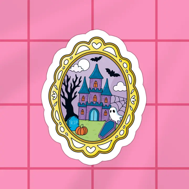 Framed Mansion Vinyl Sticker