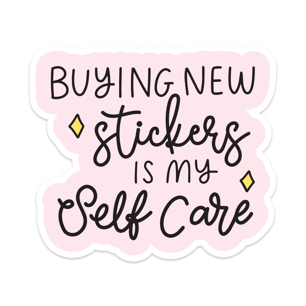 Self Care Vinyl Sticker