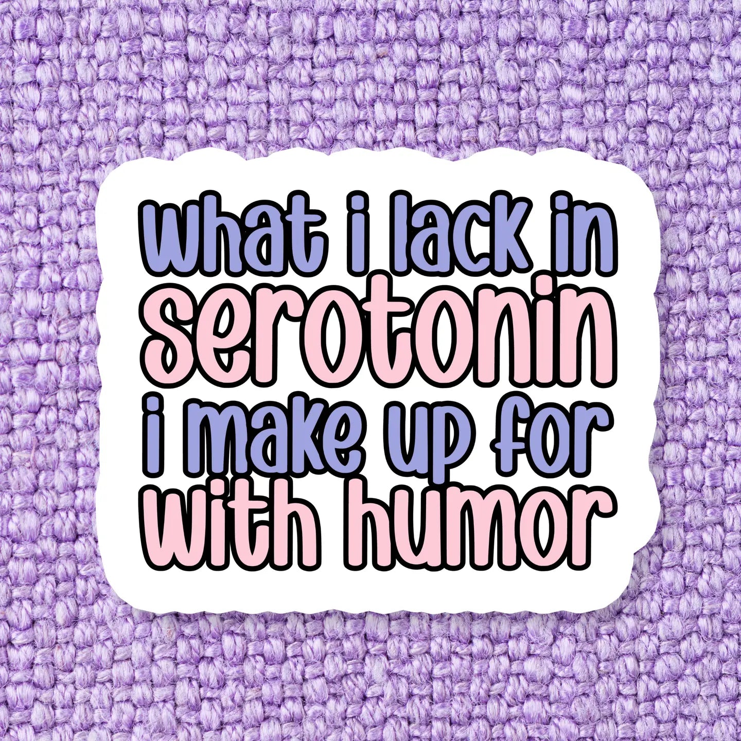 Serotonin Vinyl Sticker