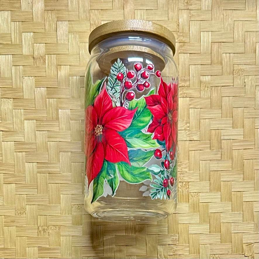 16 oz. Poinsettia Cup