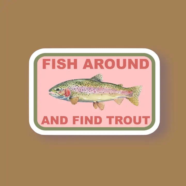 Fish Around Sticker