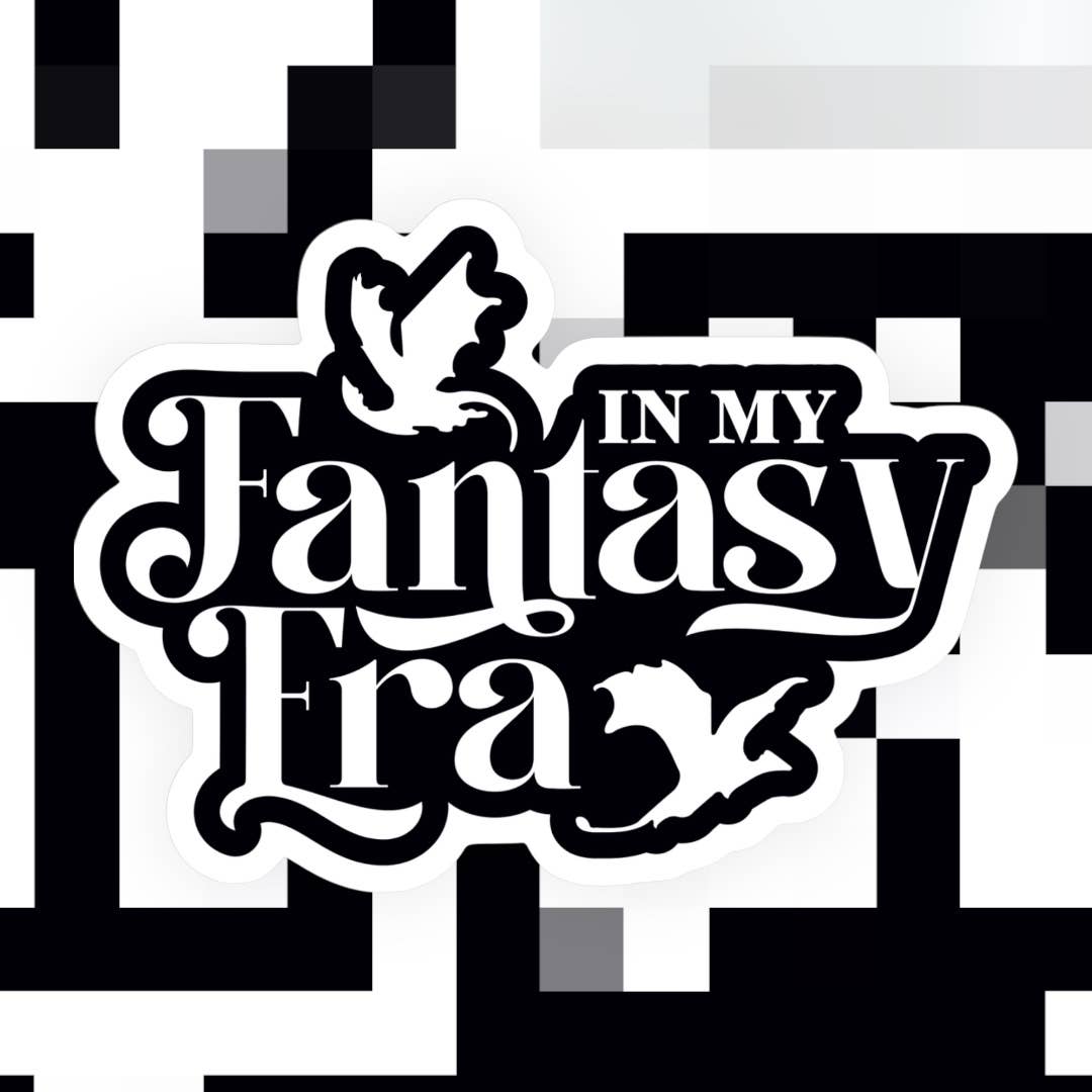 In My Fantasy Eras Bookish Dragon Sticker