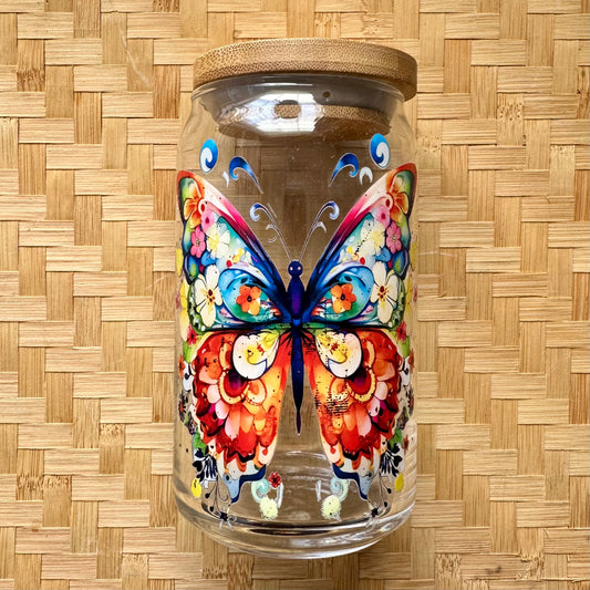 16 oz. Fall Butterfly Cup