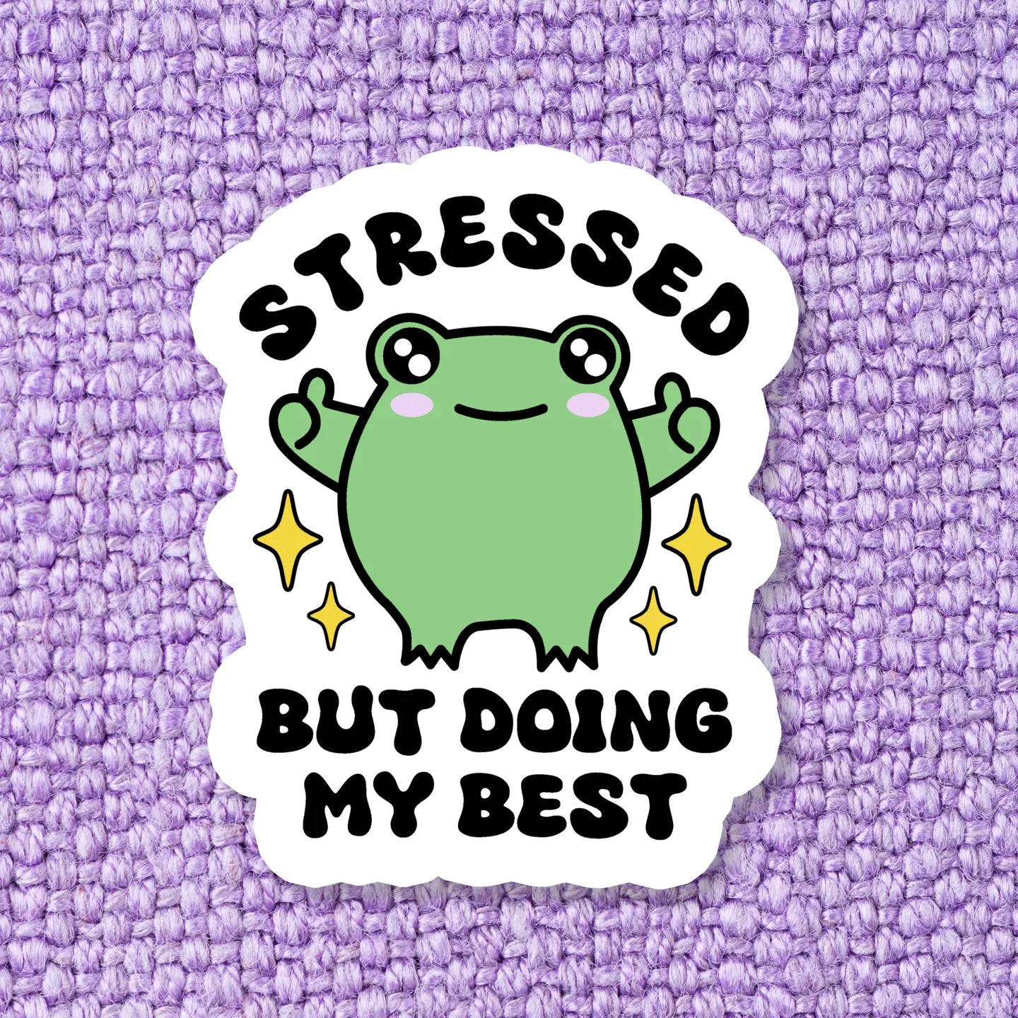 Doing My Best Vinyl Sticker