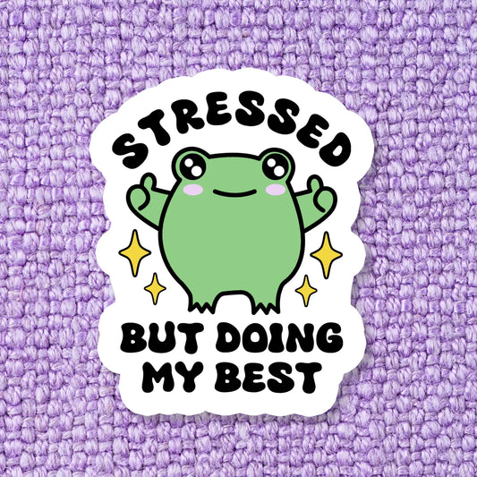 Doing My Best Vinyl Sticker