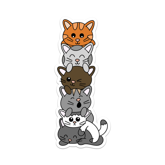Stack of Cats Sticker