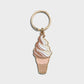 Soft Serve Ice Cream Cone Enamel Keychain