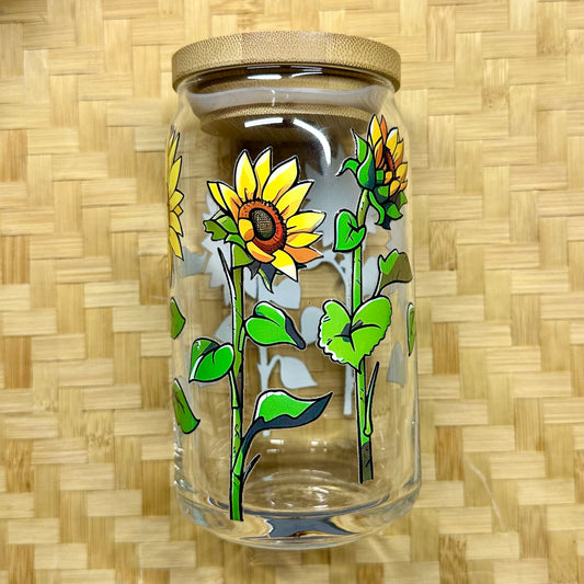 16 oz. Sunflower Stems Cup