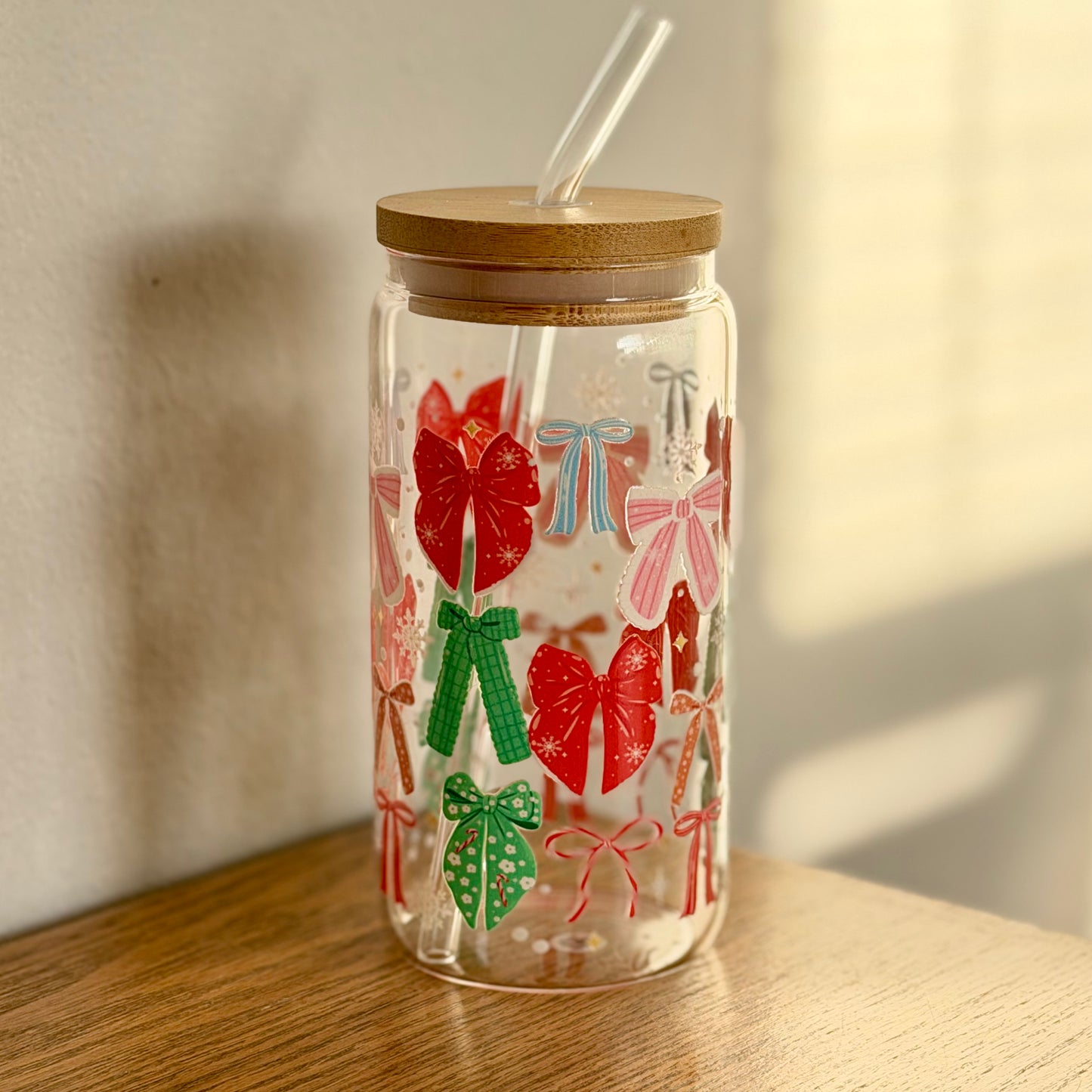 16 oz. Holiday Bow Cup