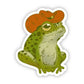 Cowboy Frog Sticker
