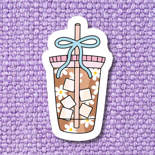 Iced Coffee Vinyl Sticker