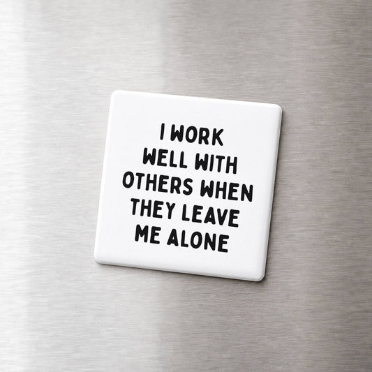 I Work Well With Others Magnet