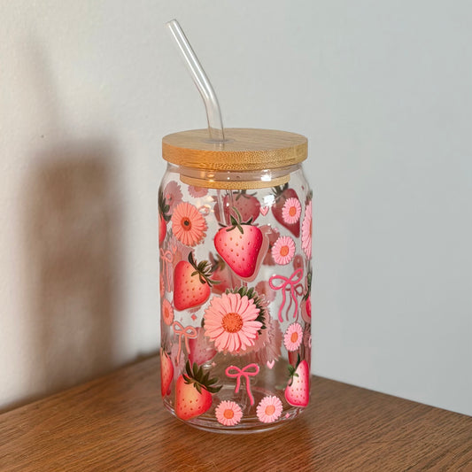 16 oz. Strawberry Bows Cup