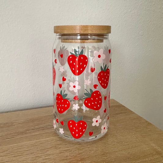 Strawberry Floral Cup