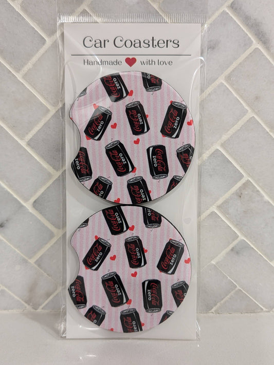 Coke Zero Car Coasters
